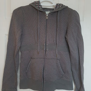 Bluenotes Polka Dot Full Zip Hoodie